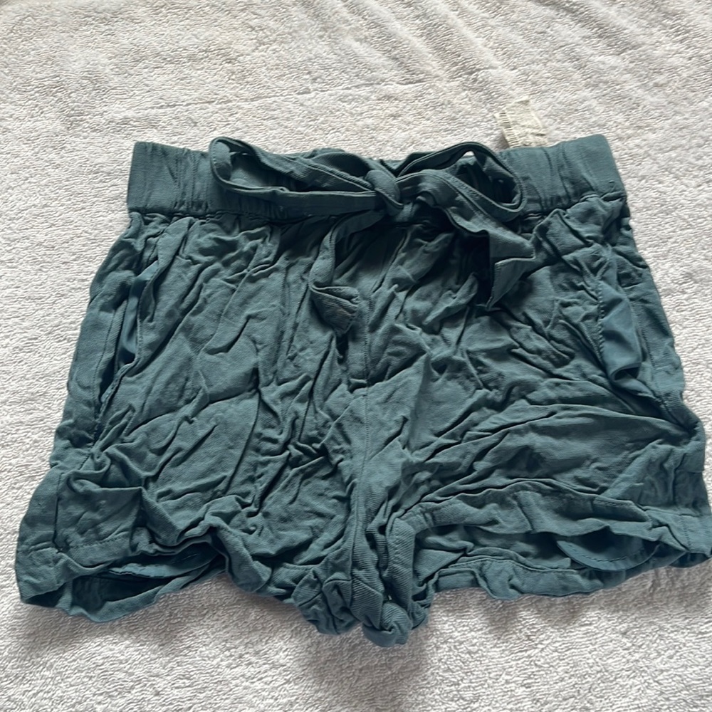 Pull and Bear Blue Paperbag Shorts